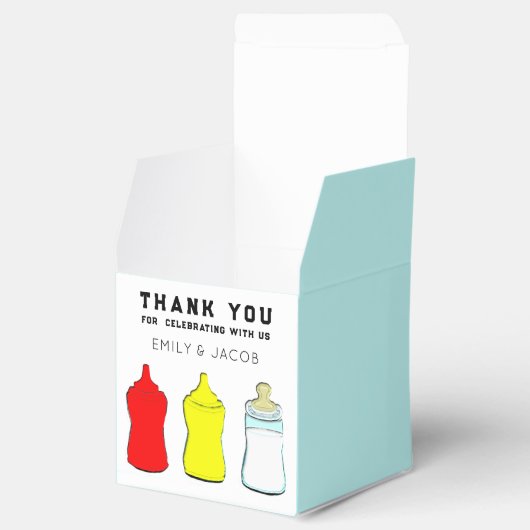 BBQ-Baby shower Bedankdoosjes (Geopend)