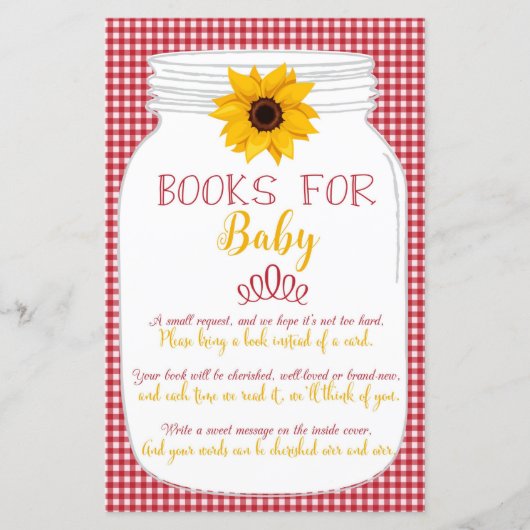 BBQ Baby shower Book Request Kaart (Voorkant)