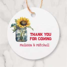 BBQ-Baby shower dank u voor tags Bedankjes Labels