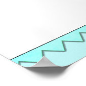 BBQ Baby shower Gefeliciteerd Poster (Hoek)