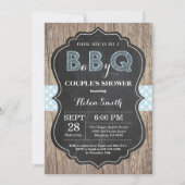 BBQ Baby shower Invitation Baby Q Backyard Boy Kaart (Voorkant)
