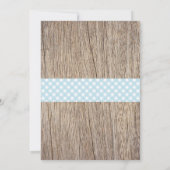 BBQ Baby shower Invitation Baby Q Backyard Boy Kaart (Achterkant)