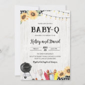 BBQ Baby Shower Kaart (Voorkant)
