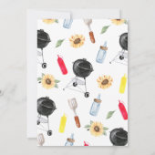 BBQ-Baby shower Kaart (Achterkant)