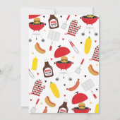 BBQ-Baby shower Kaart (Achterkant)