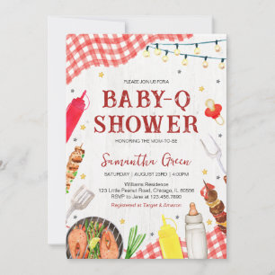 BBQ-Baby shower Kaart