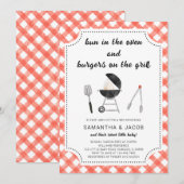 BBQ-Baby shower Kaart (Voorkant / Achterkant)