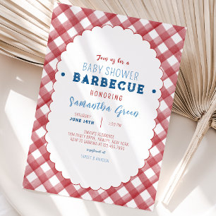 BBQ Baby Shower Kaart