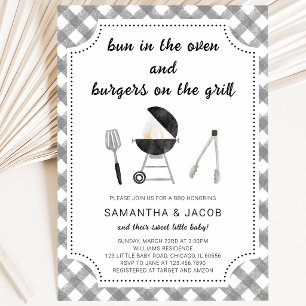 BBQ Baby Shower Kaart