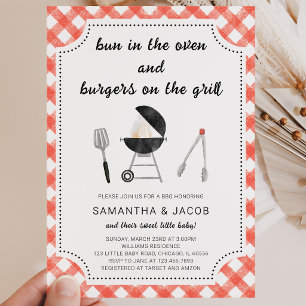 BBQ Baby Shower Kaart