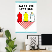 BBQ-Baby shower Poster (Thuiskantoor)
