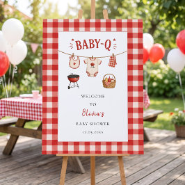 Bbq Baby Shower Rustieke Rode Gingham