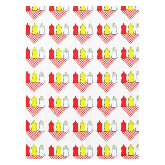 BBQ-Baby shower Tafelkleed (Voorkant)