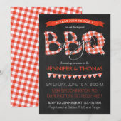 BBQ Baby shower Uitnodiging (Voorkant / Achterkant)