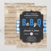 BBQ Baby shower Uitnodiging Baby Q Couples Shower