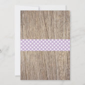 BBQ Baby shower Uitnodiging Baby Q Paars (Achterkant)