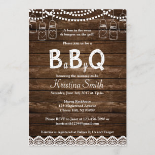 BBQ Baby shower Uitnodiging - Babyq Baby shower