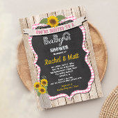 BBQ Baby shower uitnodiging meisje roze geel