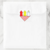 BBQ Baby Shower Vierkante Sticker (Tas)