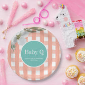 BBQ Baby shower Waterverf Vloerpapier Bord (Feest)