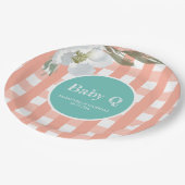 BBQ Baby shower Waterverf Vloerpapier Bord (Gekanteld)