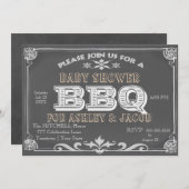 BBQ Baby ShowerbInvitaties Kaart (Voorkant / Achterkant)