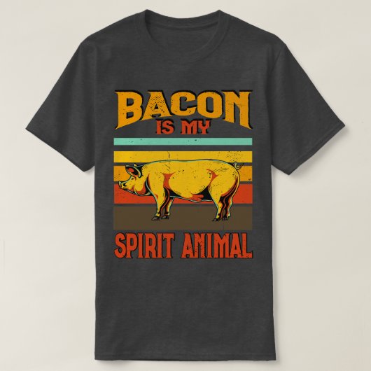 Bbq Bacon is mijn gedistilleerde dierlijk vlees da T-shirt (Design voorkant)