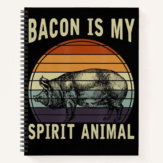 BBQ | Bacon Is Mijn Geest Dier BBQ Notitieboek (Voorkant)