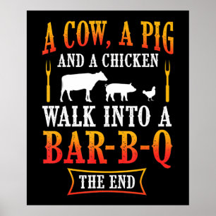 BBQ Barbecue Bbq grap cadeau Grill Master Chef Poster