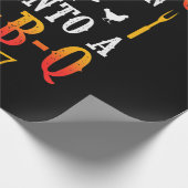 BBQ | Barbecue Bbq Joke Gift Grill Master Chef Cadeaupapier (Hoek)