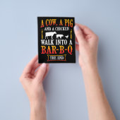 BBQ | Barbecue Bbq Joke Gift Grill Master Chef Flyer (Hand)