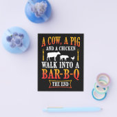 BBQ | Barbecue Bbq Joke Gift Grill Master Chef Flyer (Enkel)