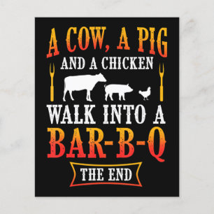 BBQ Barbecue Bbq Joke Gift Grill Master Chef Flyer