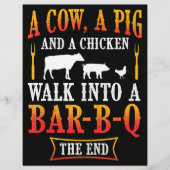 BBQ | Barbecue Bbq Joke Gift Grill Master Chef Flyer (Voorkant)