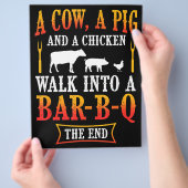 BBQ | Barbecue Bbq Joke Gift Grill Master Chef Flyer (Hand)