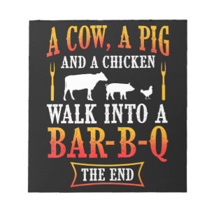 BBQ   Barbecue Bbq Joke Gift Grill Master Chef Notitieblok