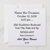 BBQ - Barbecue - Cookout Uitnodiging (Achterkant)