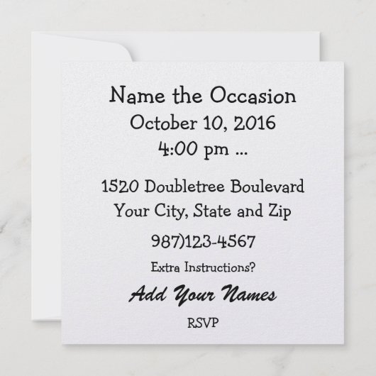 BBQ - Barbecue - Cookout Uitnodiging (Achterkant)