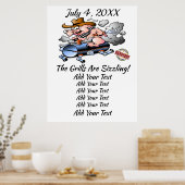 BBQ Barbecue Event / Cookoff Poster (Keuken)