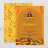 BBQ Barbecue Grill Elke leeftijd Zomer Cookout Ver Kaart (Voorkant / Achterkant)