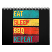 BBQ | Barbecue Grilling Gift eet slaap BBQ Kalender (Hoes)