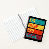 BBQ | Barbecue Grilling Gift eet slaap BBQ Notitieboek (Binnen)