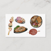 BBQ Barbecue Party Book for Baby shower Game Informatiekaartje (Achterkant)