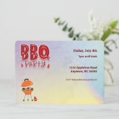 BBQ Barbecue Party zomer Kaart (Staand voorkant)