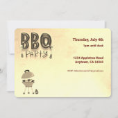 BBQ Barbecue Party  zomeruitnodiging Kaart (Voorkant)