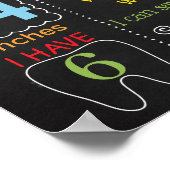 BBQ Barbecue Picnic Outdoorn Birthday-alkboard Poster (Hoek)