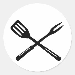 BBQ - Barbecue Ronde Sticker