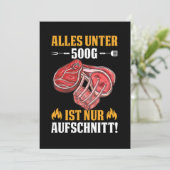 BBQ Barbecue Steak Grill Grillchef Chef Gift Kaart (Staand voorkant)