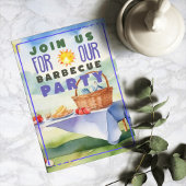 BBQ Barbecue Uitnodiging