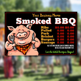 BBQ.Barbeque Menu.Pig Roast.Grill.Food Truck Spandoek